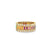 Gold & Rainbow Baguette & Round Bezel Stacked Eternity Ring