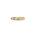 Gold & Rainbow Baguette and Bezel Eternity Ring