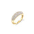 Gold & Diamond Small Puffy Ring