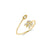 Gold & Diamond Marquise Eye Arrow Ring