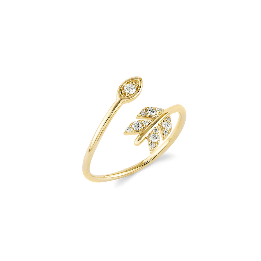 Gold & Diamond Marquise Eye Arrow Ring - Sydney Evan Fine Jewelry