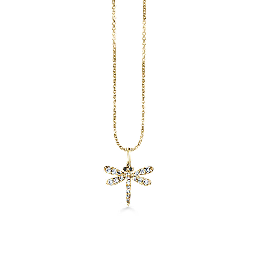 Gold & Diamond Dragonfly Charm - Sydney Evan Fine Jewelry