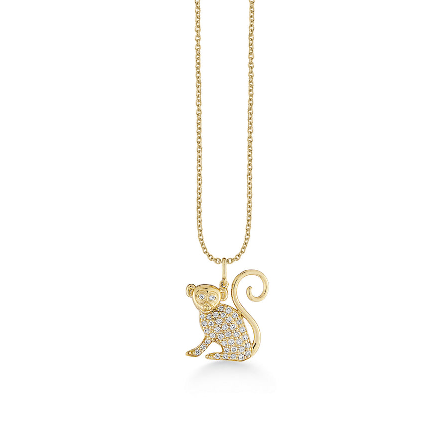 Gold & Diamond Monkey Charm - Sydney Evan Fine Jewelry