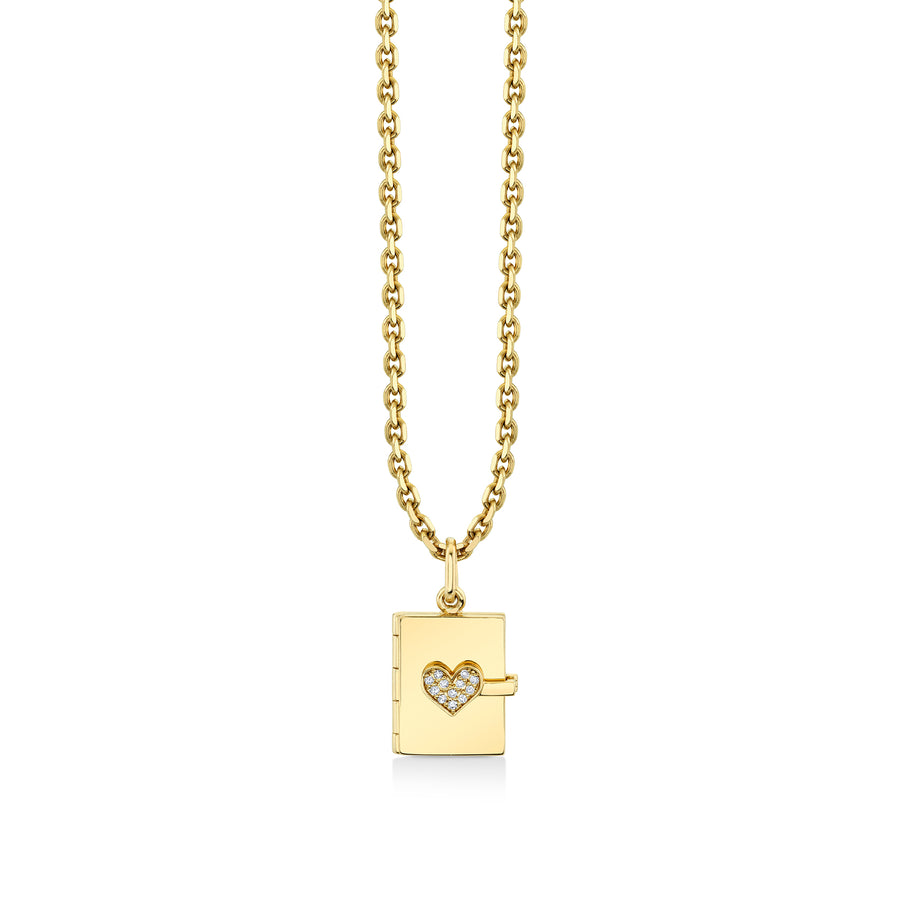Gold & Diamond Heart Locket Charm - Sydney Evan Fine Jewelry