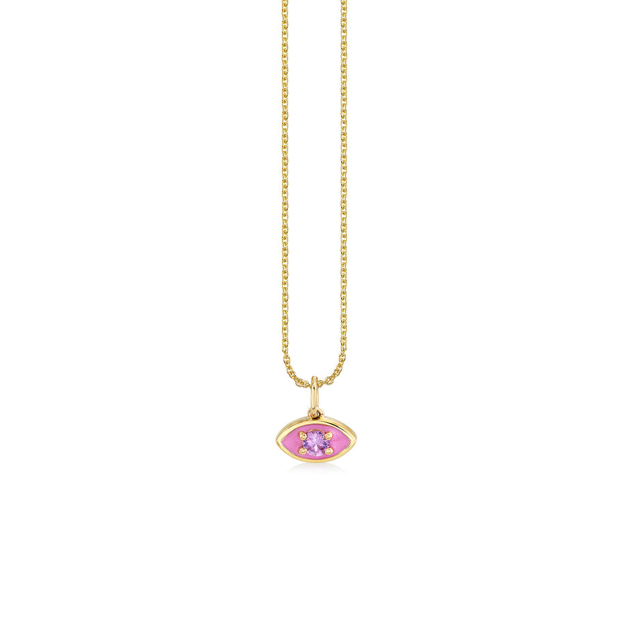 Gold & Enamel Marquise Eye Charm - Sydney Evan Fine Jewelry