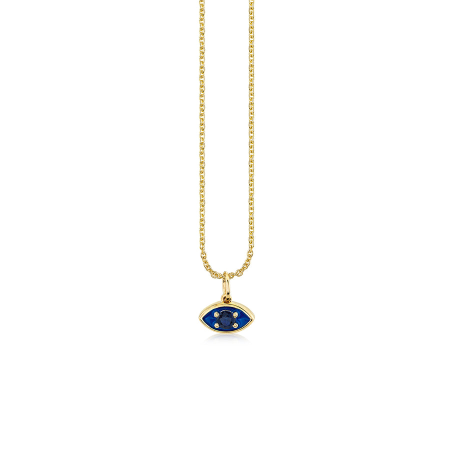 Gold & Enamel Marquise Eye Charm - Sydney Evan Fine Jewelry