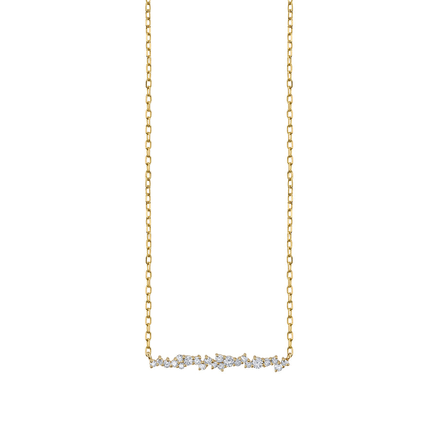 Gold & Diamond Small Cocktail Bar Necklace - Sydney Evan Fine Jewelry