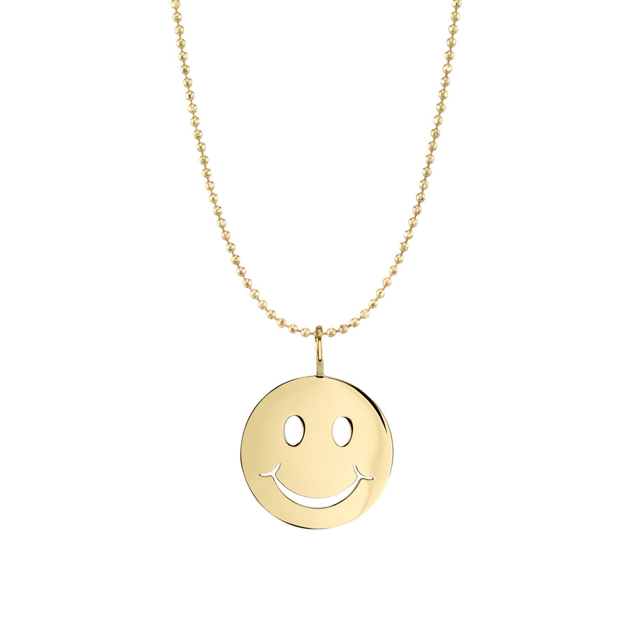 Pure Gold Happy Face Charm - Sydney Evan Fine Jewelry