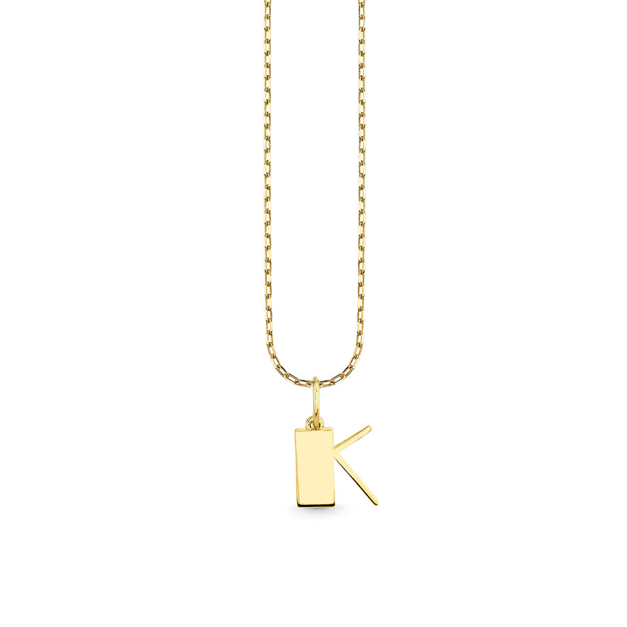 Pure Gold Small Initial Necklace - Sydney Evan Fine Jewelry