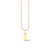 Pure Gold Small Initial Necklace