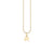 Pure Gold Tiny Initial Necklace