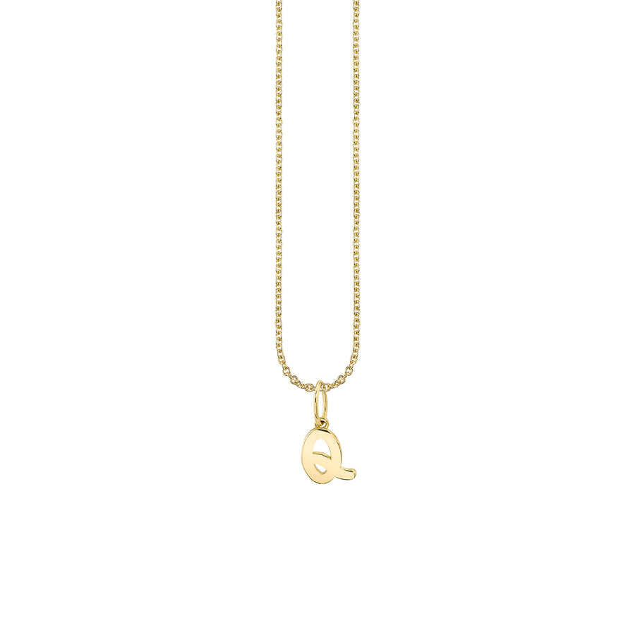 Pure Gold Tiny Initial Charm - Sydney Evan Fine Jewelry