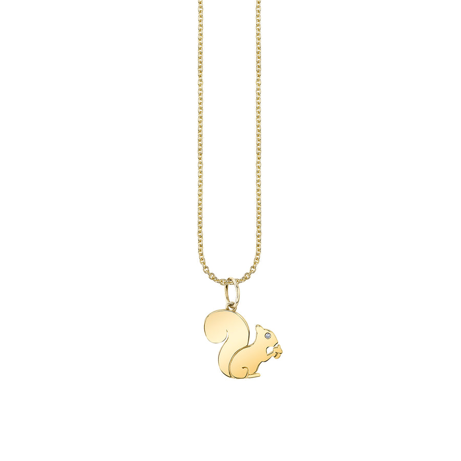 Pure Gold Squirrel Charm - Sydney Evan Fine Jewelry
