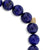 Gold & Diamond Turquoise Mala Bead on Lapis