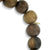 Men's Collection Gold & Diamond Football Bead on Flower Nanmu Wood