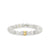Pure Gold Marquise Eye Rondelle on White Moonstone