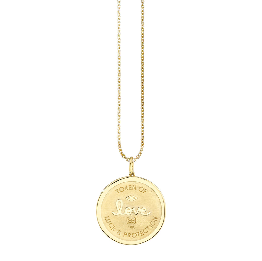 Gold & Diamond Luck and Protection Coin Charm - Sydney Evan Fine Jewelry