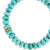 Gold & Diamond 8mm Tiny Daisy Rondelle on Turquoise