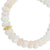 Pure Gold Scallop Rondelle on African Rainbow Moonstone