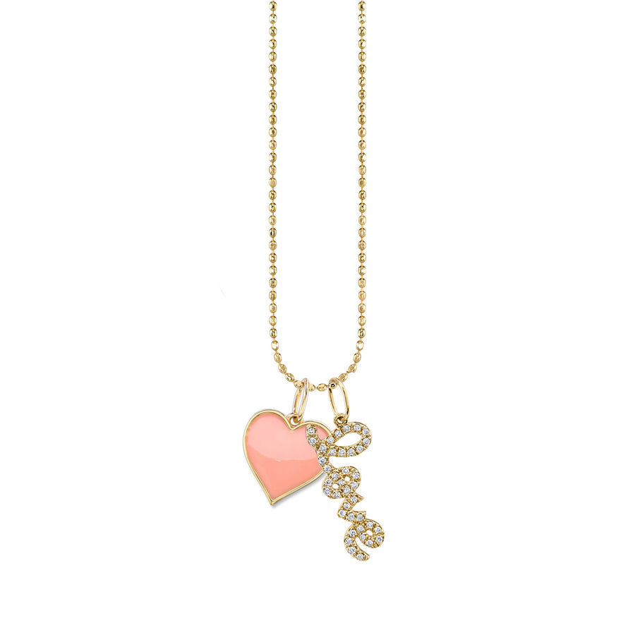 Gold & Diamond Heart & Love Necklace - Sydney Evan Fine Jewelry