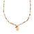 Gold & Diamond Love Crest & Horn Rainbow Zircon Necklace
