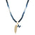 Gold & Diamond Butterfly & Feather Sapphire Necklace