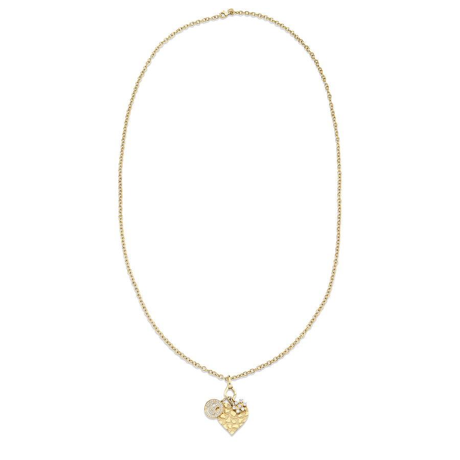 Sydney Evan 14K Pure Gold Multi-Charm Necklace