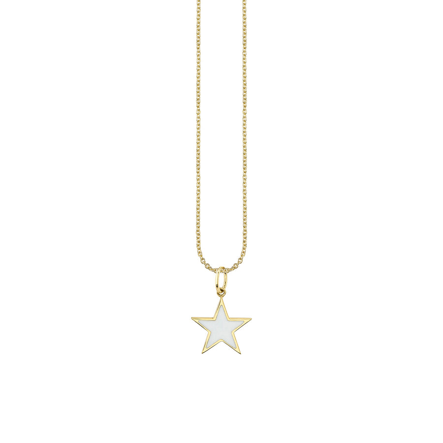 Gold & Enamel Star Charm - Sydney Evan Fine Jewelry