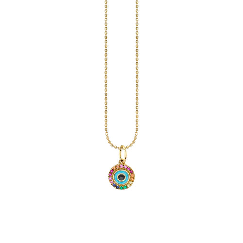 EYIKA Lovely Handmade Colorful Enamel Heart Cute Bell Pendant Necklace Gold  Silver Color Pave Zircon Charm Colar for Women Girls