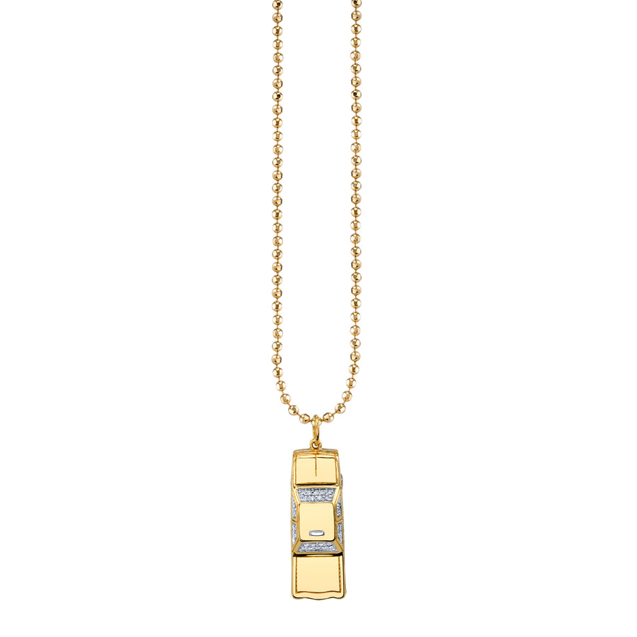 Men's Collection Gold & Diamond Taxi Cab Necklace - Sydney Evan Fine Jewelry