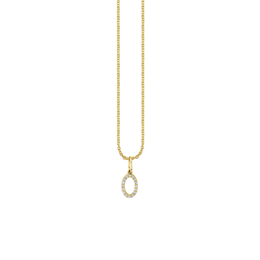 Gold & Diamond Small Number Charm - Sydney Evan Fine Jewelry