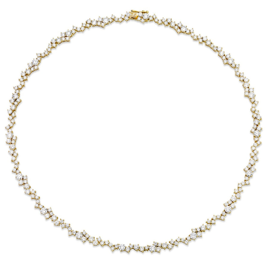 Gold & Diamond Cocktail Eternity Necklace - Sydney Evan Fine Jewelry