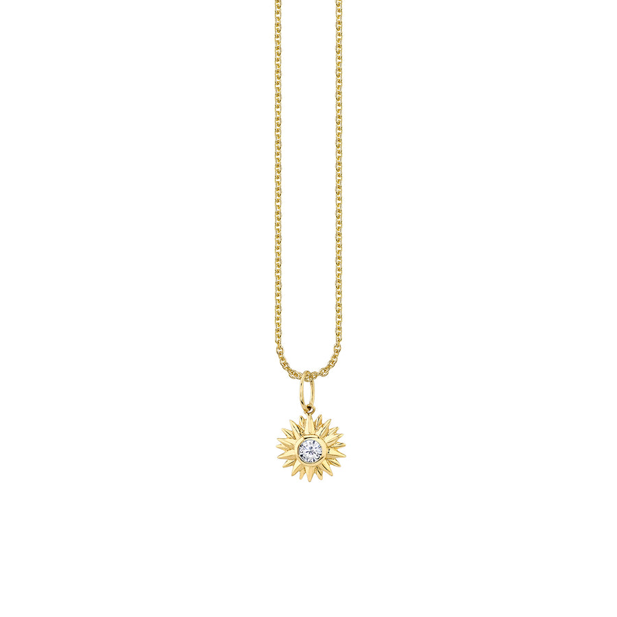 Gold & Diamond Sunburst Charm - Sydney Evan Fine Jewelry