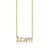 Gold & Diamond Icon Script Necklace