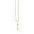 Kids Collection Gold & Diamond Happy Face Skateboard Necklace