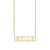 Gold & Diamond Icon Bar Necklace