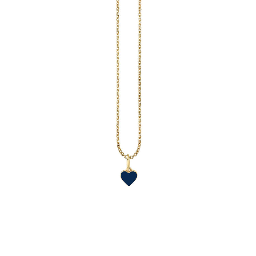 Kids Collection Gold & Enamel Mini Heart Charm Necklace - Sydney Evan Fine Jewelry