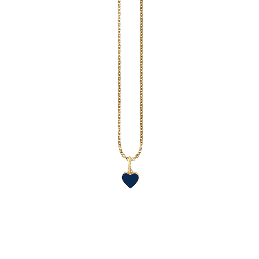 Gold & Enamel Mini Heart Charm - Sydney Evan Fine Jewelry
