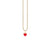 Kids Collection Gold & Enamel Mini Heart Charm Necklace