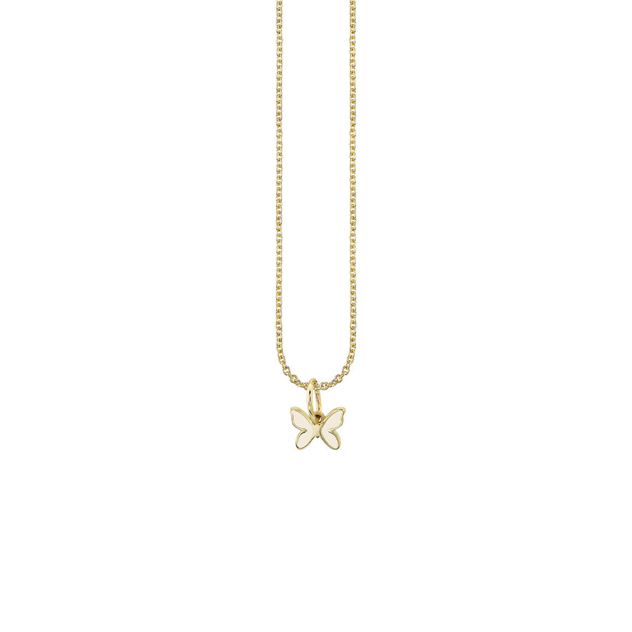 Gold & Enamel Mini Butterfly Charm - Sydney Evan Fine Jewelry