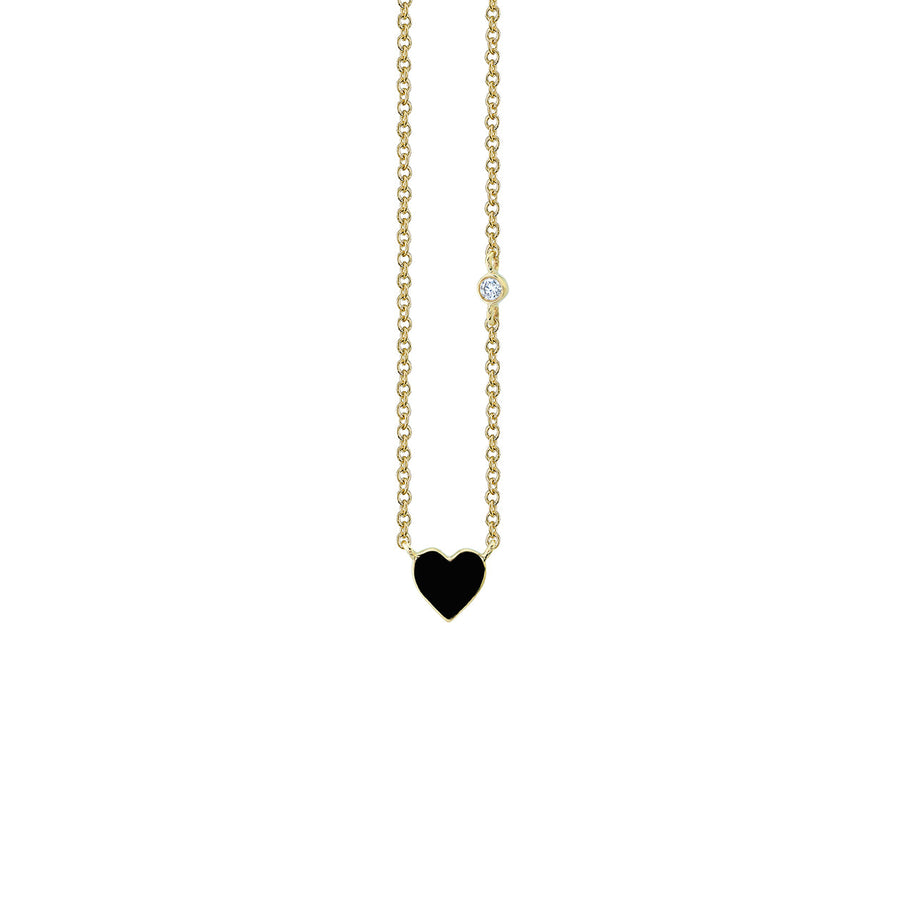 Kids Collection Gold & Enamel Mini Heart Necklace - Sydney Evan Fine Jewelry
