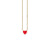 Gold & Enamel Mini Heart Necklace