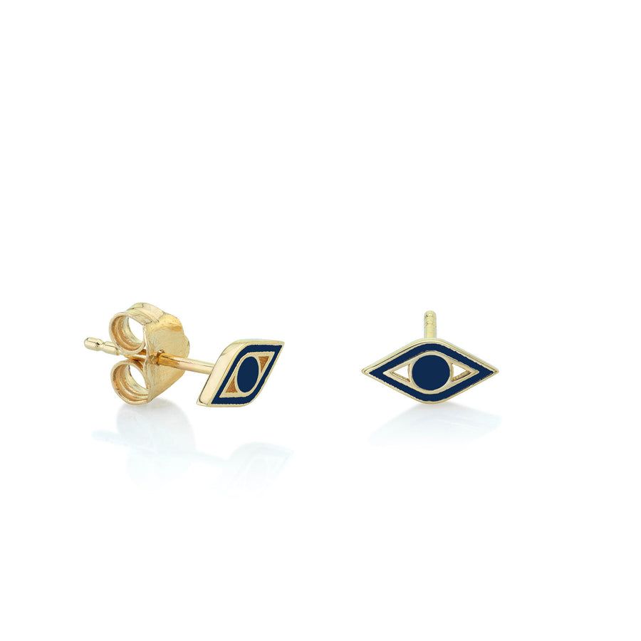 Kids Collection Gold & Enamel Mini Evil Eye Stud - Sydney Evan Fine Jewelry