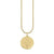 Gold & Diamond Large Virgo Zodiac Medallion