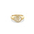 Gold & Diamond Spiral Signet Ring