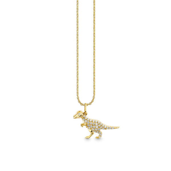 ASOS DESIGN necklace with dinosaur pendent in gold tone | ASOS