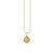 Kids Collection Gold & Diamond Tiny Cupid Coin Necklace