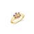 Gold & Gemstones Marquise Eye Flower Signet Ring
