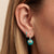 Gold & Diamond Butterfly Turquoise Earrings