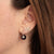 Gold & Diamond Starburst Amethyst Earrings